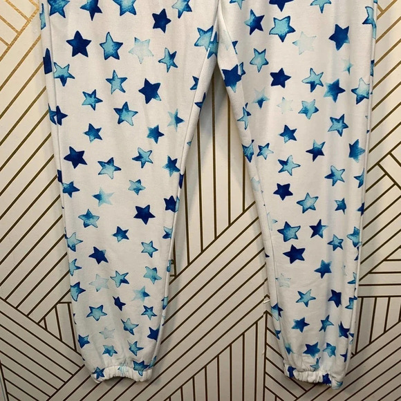 Chaser Indigo Stars White Jogger‎ Sweatpants - Picture 4 of 11